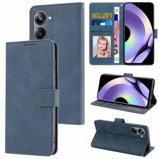For Realme 10 Pro 5G Fantasy Skin-feel Calfskin Texture Leather Phone Case(Blue)