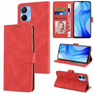 For Realme V20 5G / Q5x 5G / 9i 5G / 10 5G / 10s 5G Fantasy Skin-feel Calfskin Texture Leather Phone Case(Red)