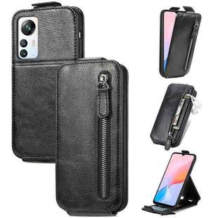 For Blackview A85 Zipper Wallet Vertical Flip Leather Phone Case(Black)