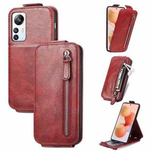 For Blackview A85 Zipper Wallet Vertical Flip Leather Phone Case(Red)