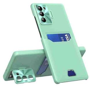 For Samsung Galaxy S23 5G Pure Color Invisible Lens Holder Phone Case(Mint Green)