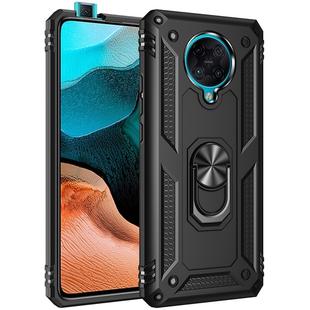 For Xiaomi Redmi K30 Pro Shockproof TPU + PC Protective Case with 360 Degree Rotating Holder(Black)