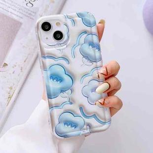 For iPhone 14 Airbag TPU Phone Case(Blue Clouds)