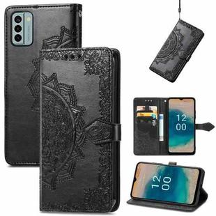 For Nokia G22 Mandala Flower Embossed Leather Phone Case(Black)