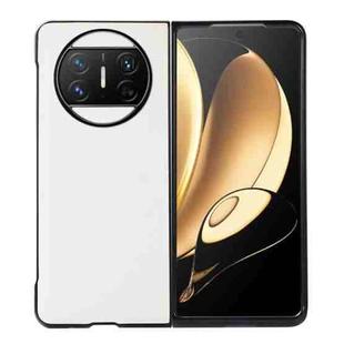 For Huawei Mate X3 Two-color Litchi Texture PU Phone Case(White)