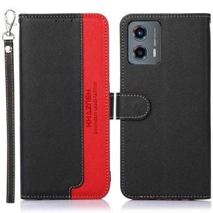 For Motorola Moto G 5G 2023 KHAZNEH Litchi Texture Leather RFID Phone Case(Black)