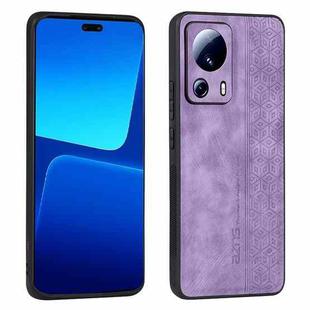 For Xiaomi 13 Lite / Civi 2 AZNS 3D Embossed Skin Feel Phone Case(Purple)
