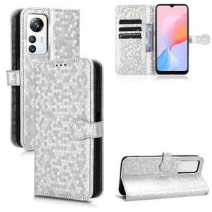 For Blackview A85 Honeycomb Dot Texture Leather Phone Case(Silver)