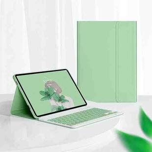 For Lenovo Tab M10 Plus 10.6 3rd Gen 2022 LX106 Square Keys Detachable Bluetooth Keyboard Leather Tablet Case(Matcha Green)