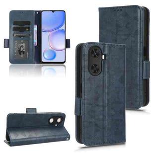 For Huawei Enjoy 60 4G Symmetrical Triangle Leather Phone Case(Blue)