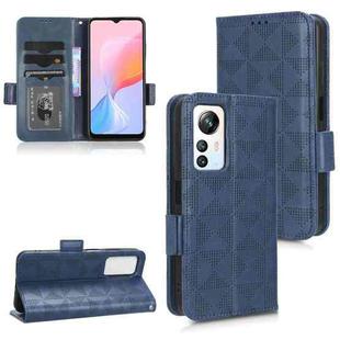 For Blackview A85 Symmetrical Triangle Leather Phone Case(Blue)