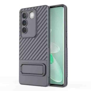 For vivo S16 Pro 5G Wavy Texture TPU Phone Case with Lens Film(Grey)