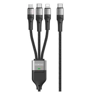 DUZZONA A4 5A USB-C / Type-C to USB-C / Type-C + 8 Pin + Micro USB Fast Charging Data Cable, Cable Length: 1.3m