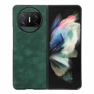 For Huawei Mate X3 Morocco Texture PU Phone Case(Green)