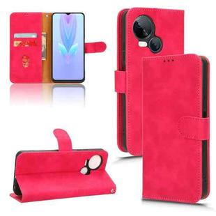 For TECNO Spark 10 5G Skin Feel Magnetic Flip Leather Phone Case(Rose Red)