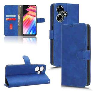 For Infinix Hot 30 Play Skin Feel Magnetic Flip Leather Phone Case(Blue)