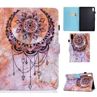 For Lenovo Tab P11 Gen 2 Sewing Thread Horizontal Painted Tablet Leather Case with Pen Cover(Dreamcatcher)