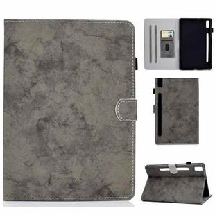 For Lenovo Tab P11 Pro Gen 2 Marble Style Cloth Texture PU Tablet Protective Case(Grey)