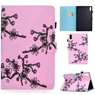 For Lenovo Tab P11 Gen 2 Sewing Thread Horizontal Painted Tablet Leather Case(Color Quicksand)