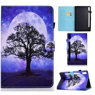 For Lenovo Tab P11 Pro Gen 2 Sewing Thread Horizontal Painted Tablet Leather Case(Life Tree)