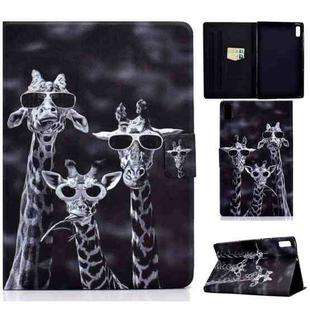 For Lenovo Tab M9 Colored Drawing Horizontal Flip Tablet Leather Case(Three Deer)