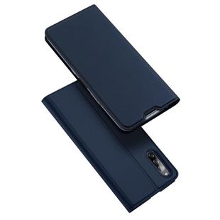 For Sony Xperia L4 DUX DUCIS Skin Pro Series Horizontal Flip PU + TPU Leather Case, with Holder & Card Slots(Blue)