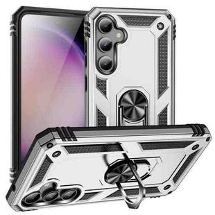 For Samsung Galaxy S23 FE 5G Shockproof TPU + PC Phone Case(Silver)