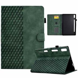 For Lenovo Tab P11 Pro Gen 2 Rhombus Embossed Leather Tablet Case(Green)