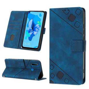 For Huawei P20 lite 2019 / nova 5i Skin-feel Embossed Leather Phone Case(Blue)