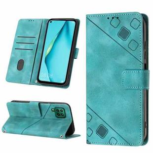 For Huawei P40 lite/nova 6 SE / nova 7i Skin-feel Embossed Leather Phone Case(Green)