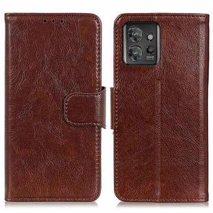 For Motorola ThinkPhone 5G Nappa Texture Flip Leather Phone Case(Brown)