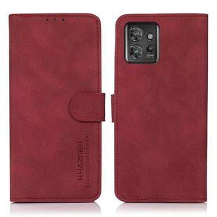 For Motorola ThinkPhone 5G KHAZNEH Matte Texture Leather Phone Case(Red)