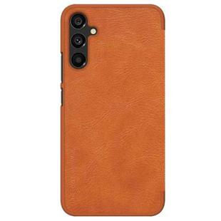 For Samsung Galaxy A34 5G NILLKIN QIN Series Crazy Horse Texture Leather Case(Brown)