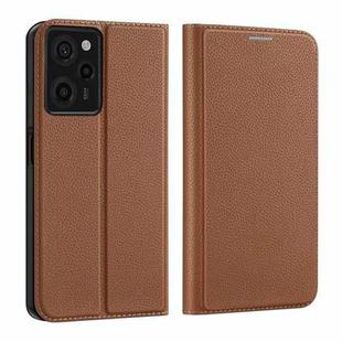 For Xiaomi Redmi Note 12 Pro 5G Global / Poco X5 Pro 5G DUX DUCIS Skin X2 Series Horizontal Flip Leather Phone Case(Brown)