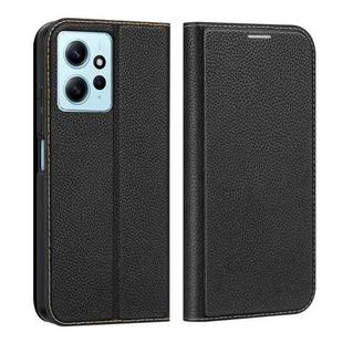 For Xiaomi Redmi Note 12 4G Global DUX DUCIS Skin X2 Series Horizontal Flip Leather Phone Case(Black)
