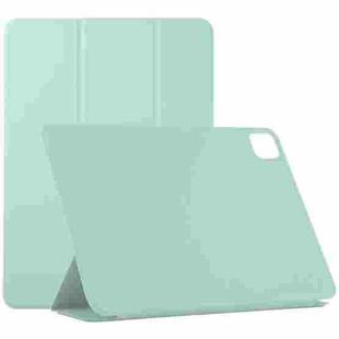Horizontal Flip Ultra-thin Non-buckle Magnetic PU Leather Tablet Case With Three-folding Holder & Sleep / Wake-up Function For iPad Pro 11 inch (2020) / Pro 11 2018 / Air 2020 10.9(Light Green)