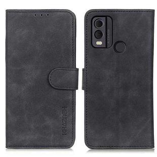 For Nokia C22 4G KHAZNEH Retro Texture Flip Leather Phone Case(Black)