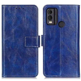 For Nokia C22 4G Retro Crazy Horse Texture Leather Phone Case(Blue)
