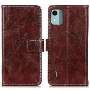 For Nokia C12 4G Retro Crazy Horse Texture Leather Phone Case(Brown)