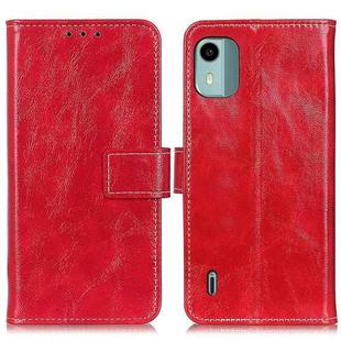 For Nokia C12 4G Retro Crazy Horse Texture Leather Phone Case(Red)