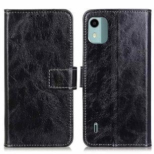 For Nokia C12 4G Retro Crazy Horse Texture Leather Phone Case(Black)