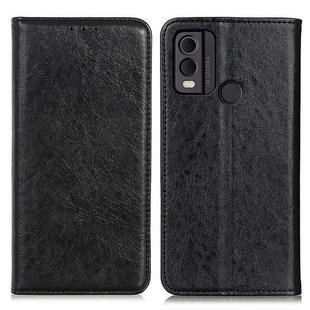 For Nokia C22 4G Magnetic Crazy Horse Texture Leather Phone Case(Black)