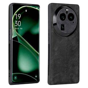 For OPPO Find X6 AZNS 3D Embossed Skin Feel Phone Case(Black)