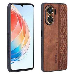 For Huawei Enjoy 60 AZNS 3D Embossed Skin Feel Phone Case(Brown)