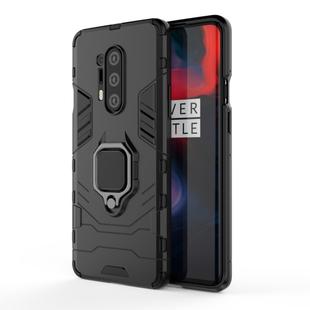 For OnePlus 8 Pro PC + TPU Anti-fall Protective Case with Ring Holder(Black)