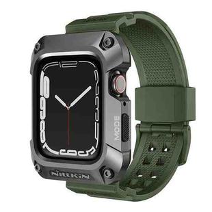 NILLKIN Ruidong Series Alloy + TPU Integrated Watch Band For Apple Watch Series 8&7 45mm(Green)