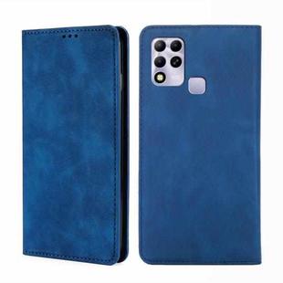 For Infinix Hot 11 RU Version Skin Feel Magnetic Horizontal Flip Leather Phone Case(Blue)