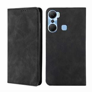 For Infinix Hot 12 Pro Skin Feel Magnetic Horizontal Flip Leather Phone Case(Black)
