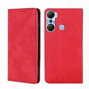 For Infinix Hot 12 Pro Skin Feel Magnetic Horizontal Flip Leather Phone Case(Red)