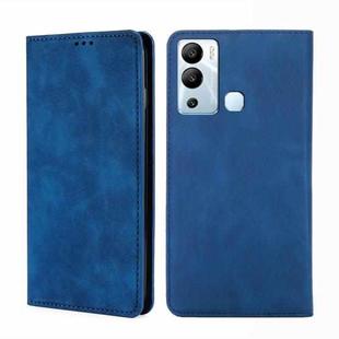 For Infinix Hot 12i Skin Feel Magnetic Horizontal Flip Leather Phone Case(Blue)